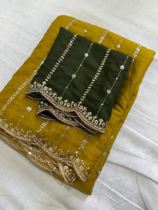 ✨ New Arrival – Designer Star Georgette Saree