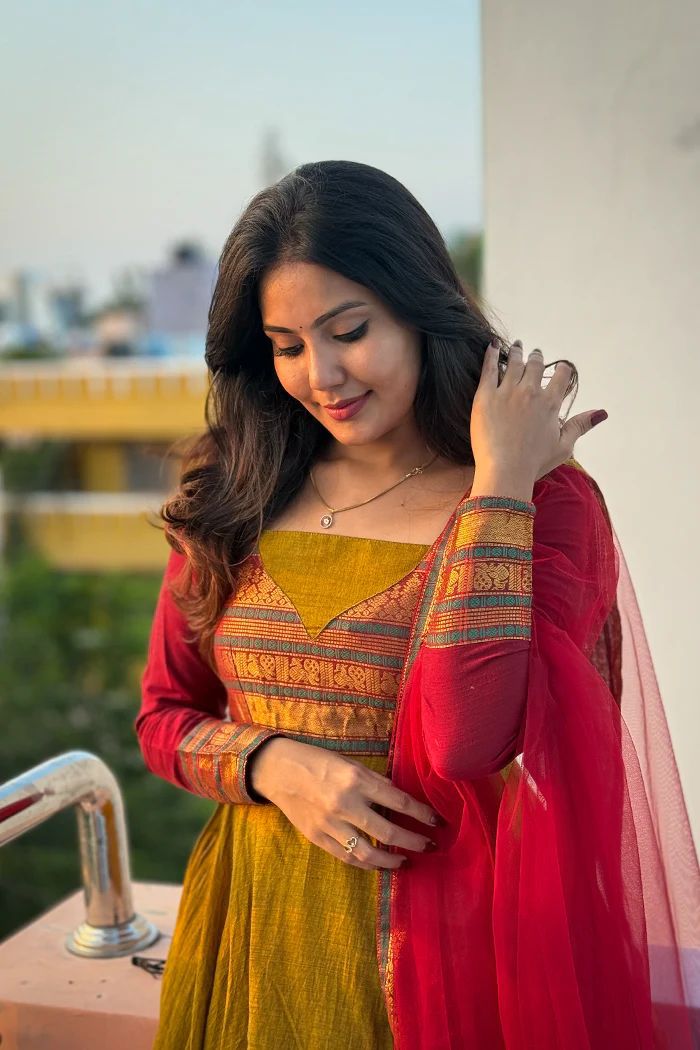 Silk Kurthi With Duppata