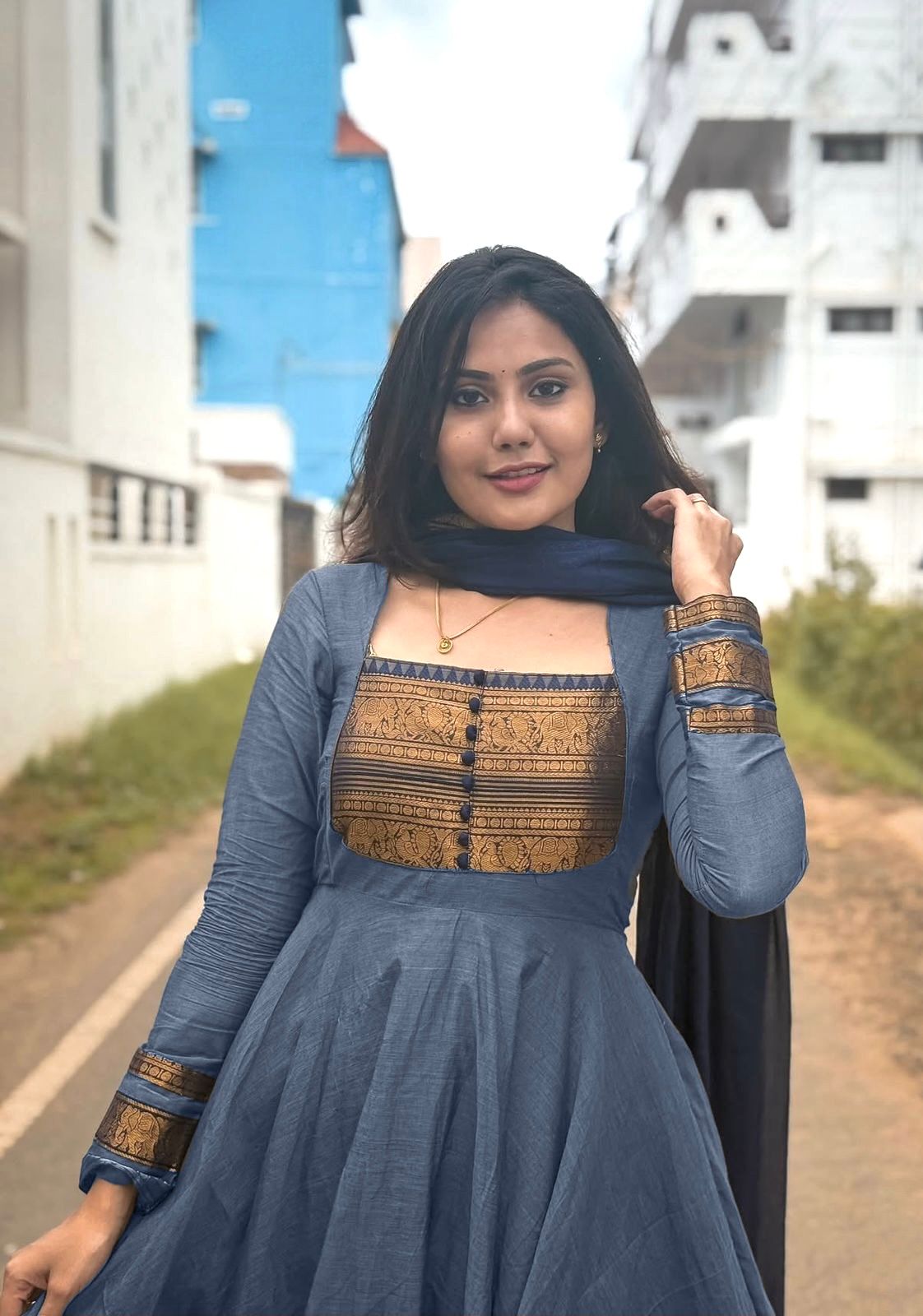 Silk Kurthi With Duppata