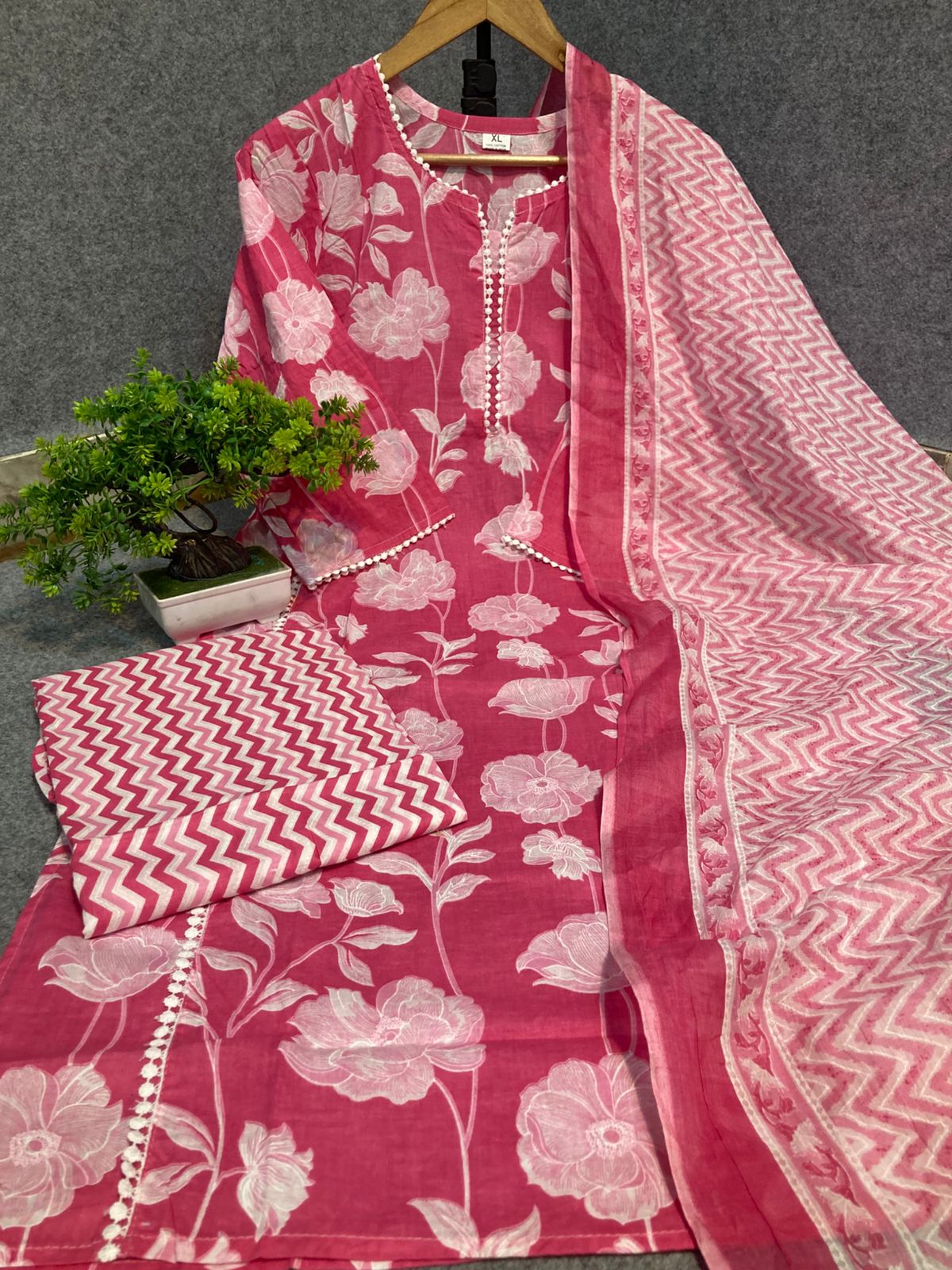 Jaipuri Cotton 3 peice sets - CS005