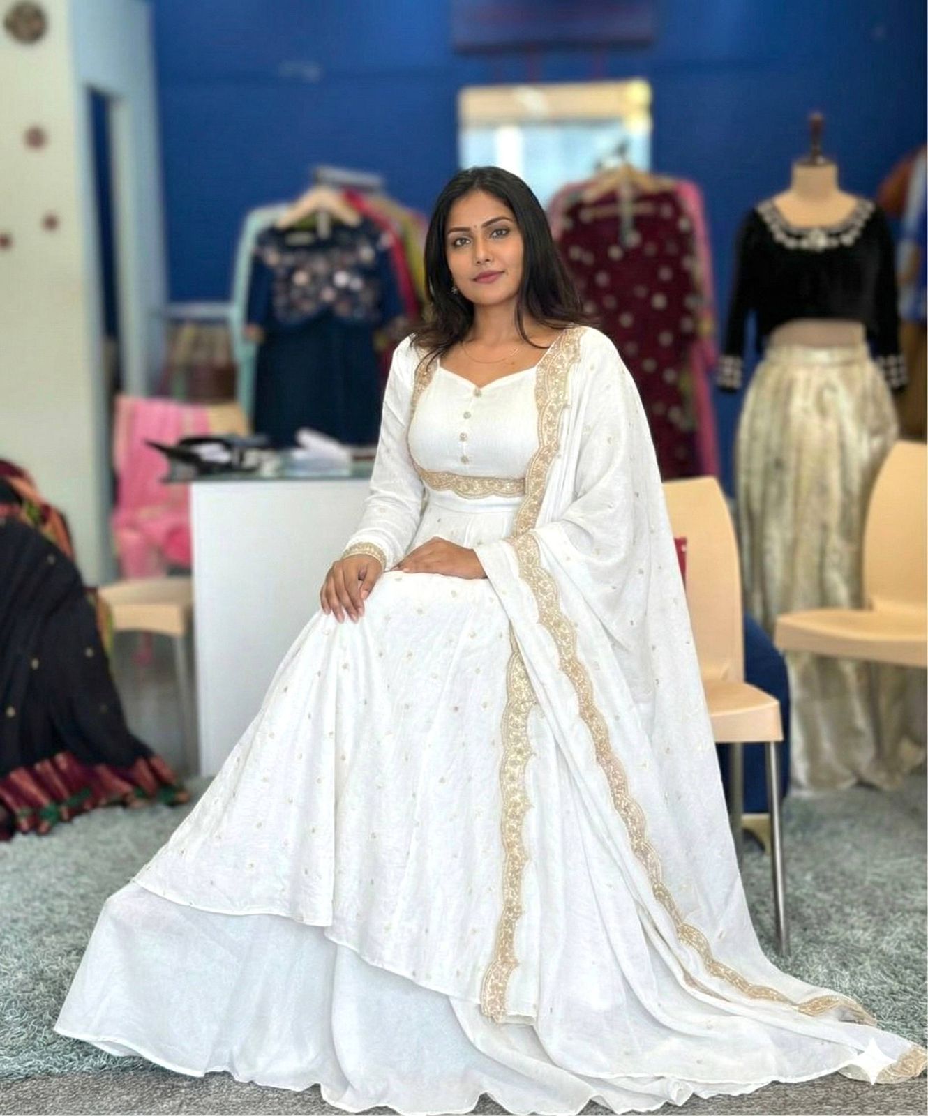 Stunning Cape Top, Skirt With Duppatta set