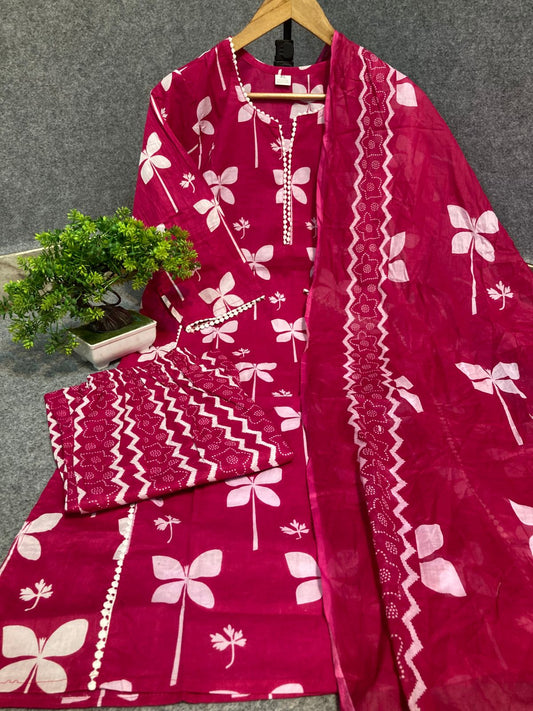 Jaipuri cotton 3 piece sets - CS001