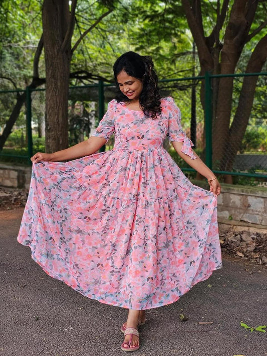 Georgette Maxi Gown