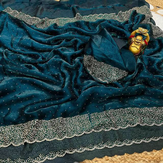 Space silk designer saree