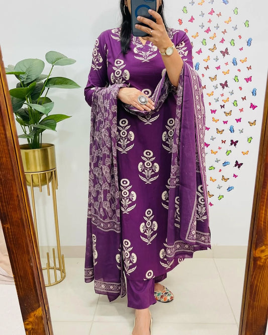 JAIPUR PRINT COTTON KURTHI SETS