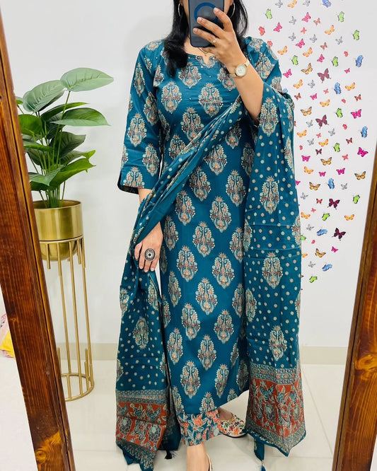 AJRAK PRINT COTTON SUITS