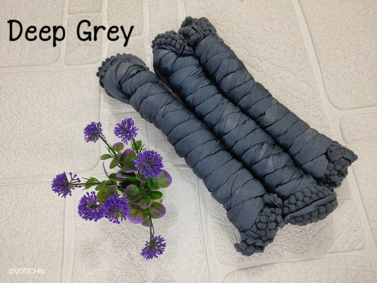 Shimmer Dupatta - Deep Grey -BT034