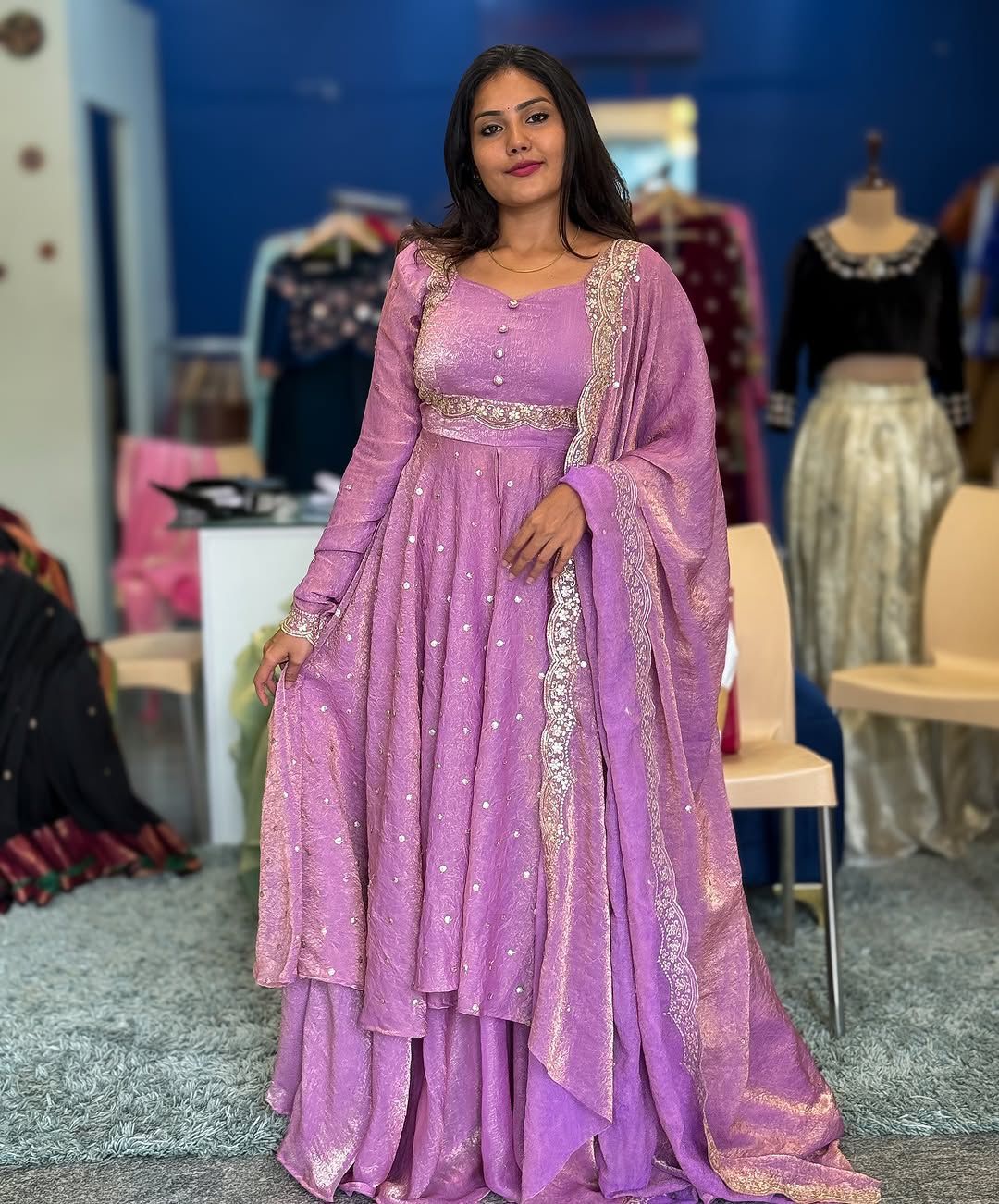 Stunning Cape Top, Skirt With Duppatta set