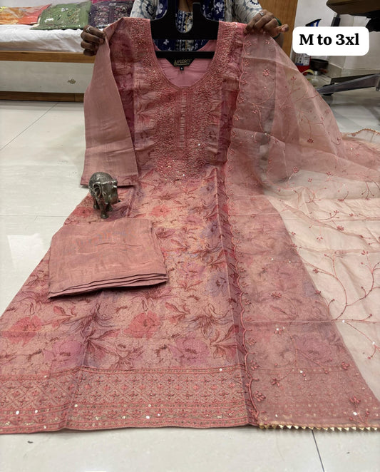 Organza silk Salwar sets