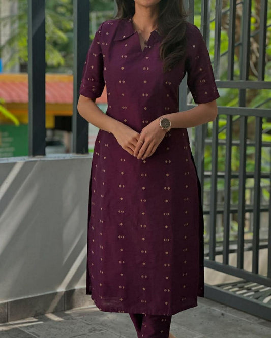 Cotton Kurthi pant set
