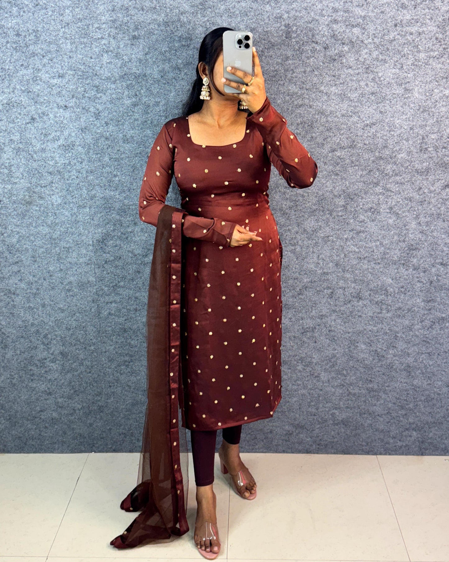 Silk kurthi Duppatta set