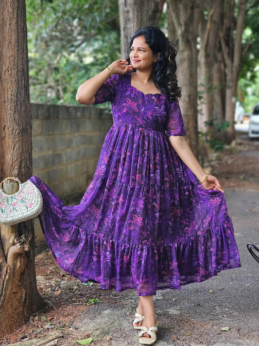 Georgette Maxi Gown