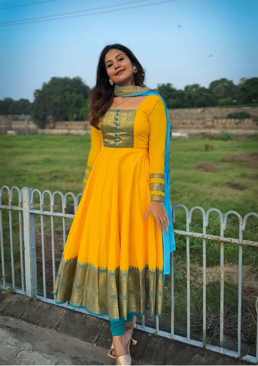 Silk Kurthi With Duppata