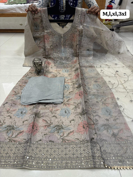 Organza silk Salwar sets