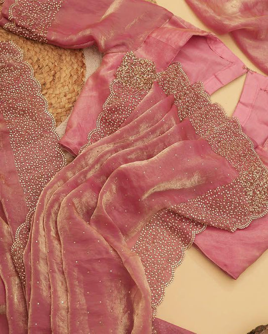 Space silk designer saree