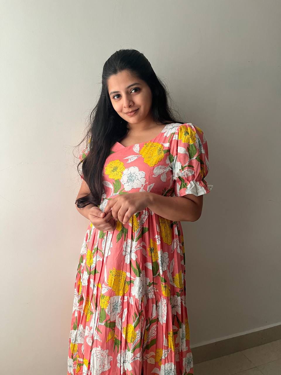 PEACHY- Cotton Maxi