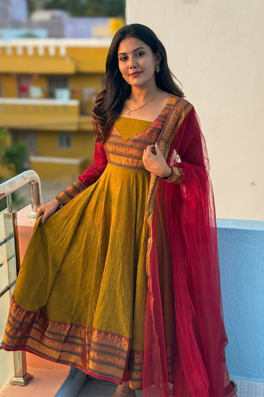 Silk Kurthi With Duppata