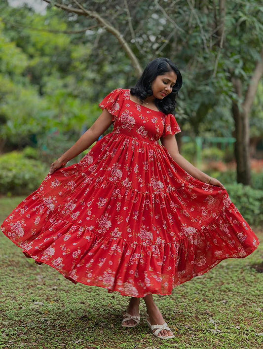 Georgette Maxi Gown