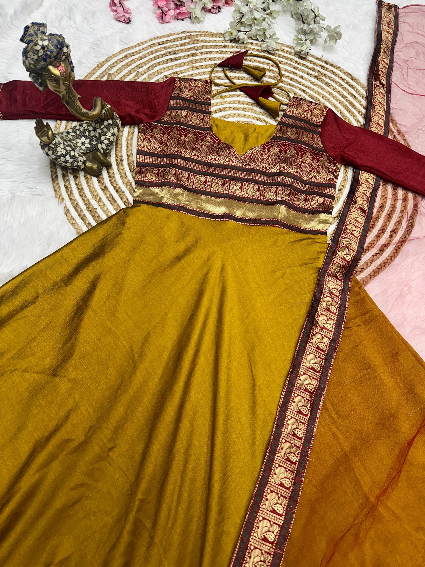 Silk Kurthi With Duppata