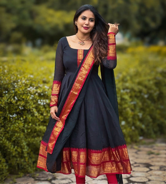 Silk Kurthi With Duppatta