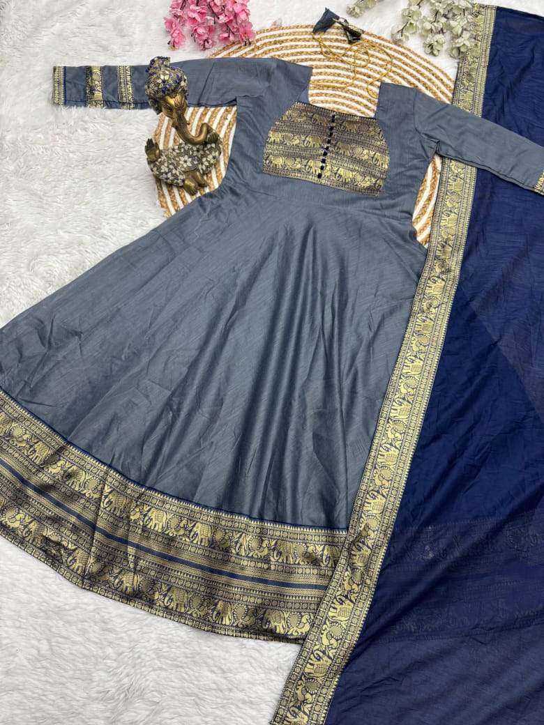 Silk Kurthi With Duppata