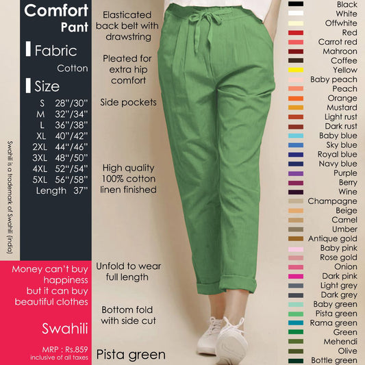 Cotton Comfy Pants - Plus Size
