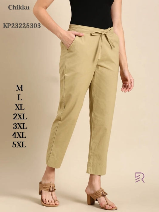 Linen Cotton Kurthi pants - Plus Size