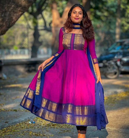 Silk Kurthi With Duppatta