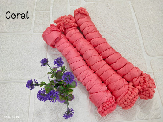 Shimmer Dupatta - Coral -BT035