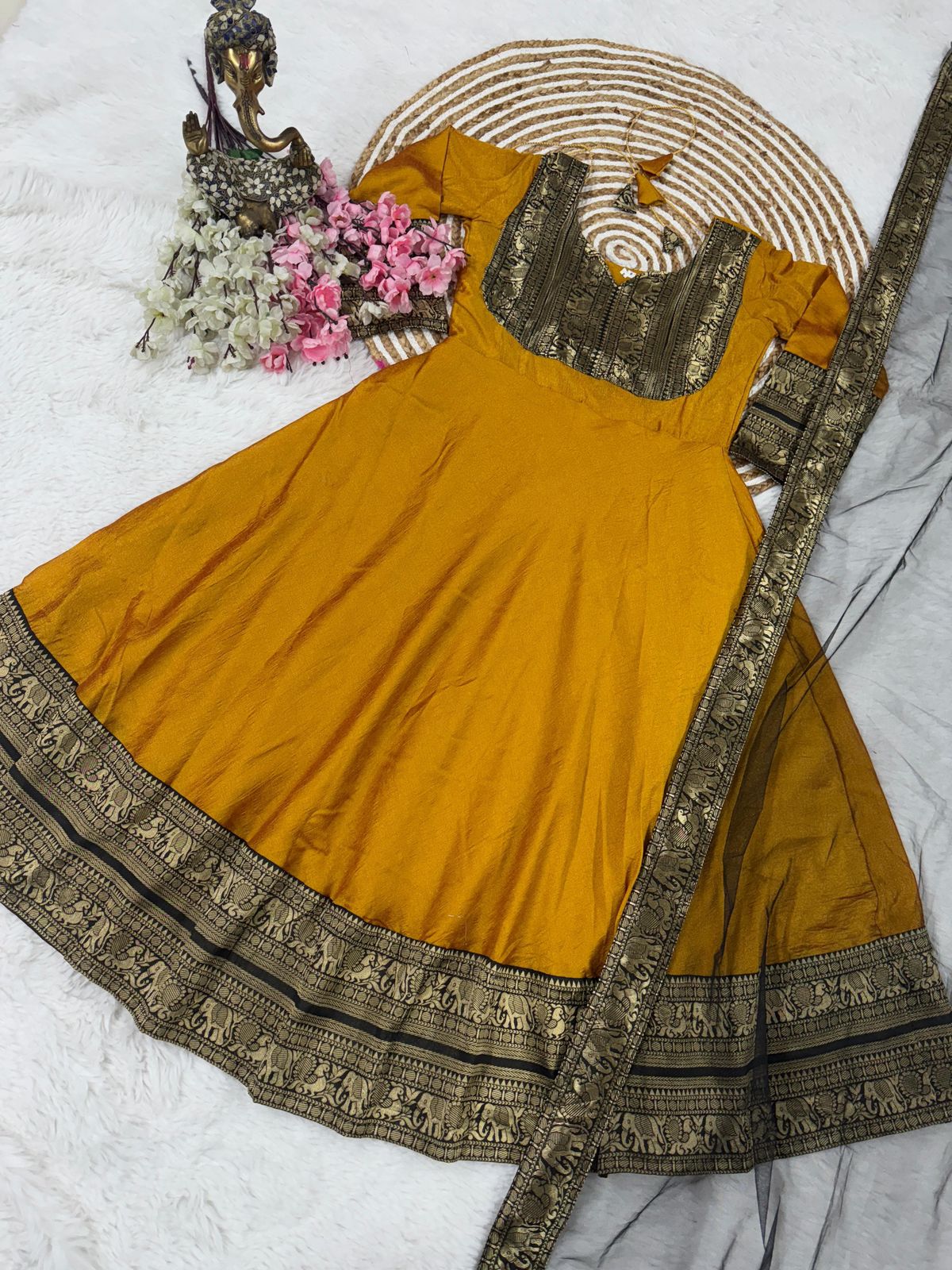 Silk Kurthi With Duppatta