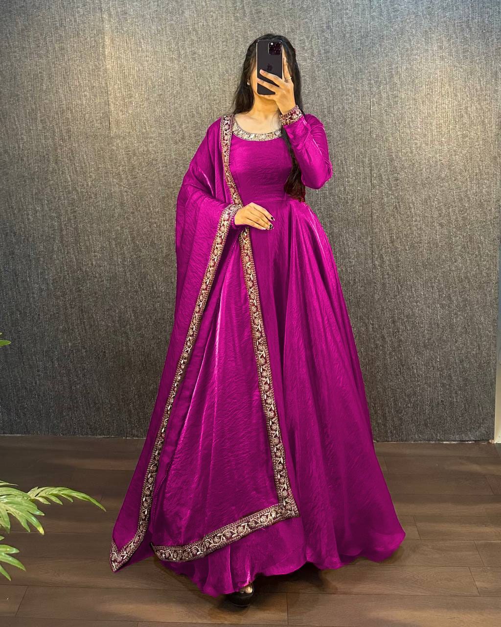 EMBROIDERY ETHNIC WEAR GOWN