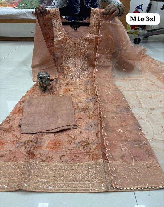 Organza silk Salwar sets