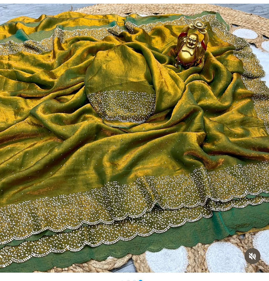 Space silk designer saree