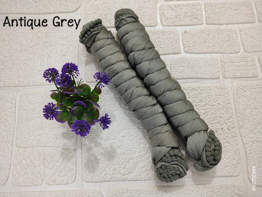 Shimmer Dupatta - antique Grey - BT040